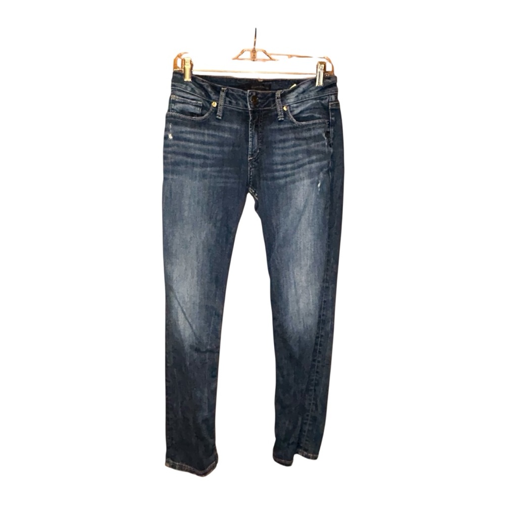 Silver Jeans Womens Suki Slim Stretch Jeans Embroidered Western W29 L27‎